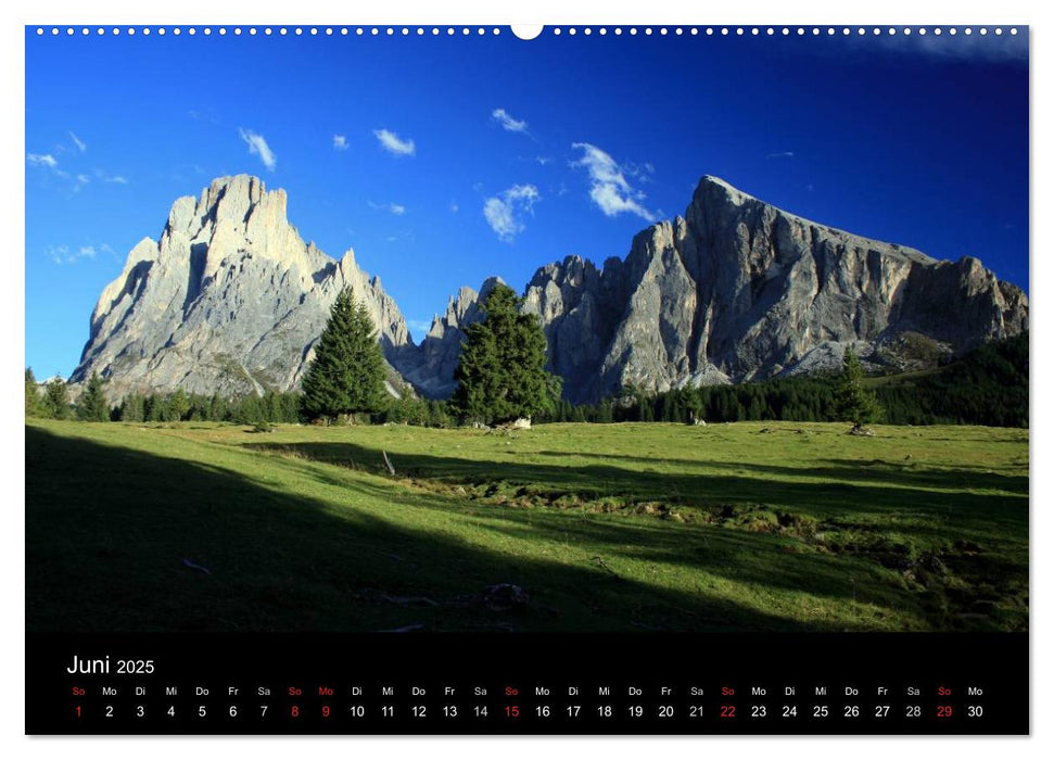 Alpe di Siusi - Seiser Alm (CALVENDO Premium Wandkalender 2025)