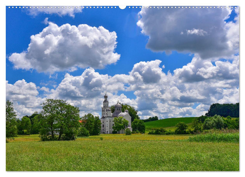 Romantische Kirchen und Kapellen (CALVENDO Wandkalender 2025)