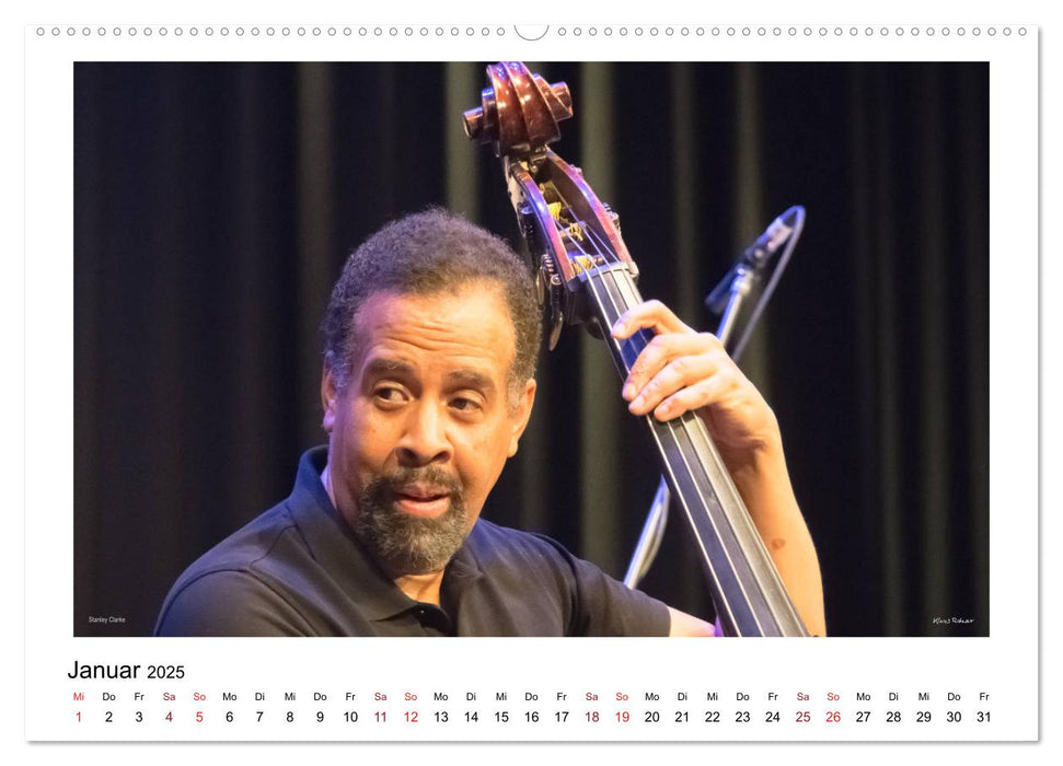 Internationale Meister des Jazz in Farbe (CALVENDO Premium Wandkalender 2025)