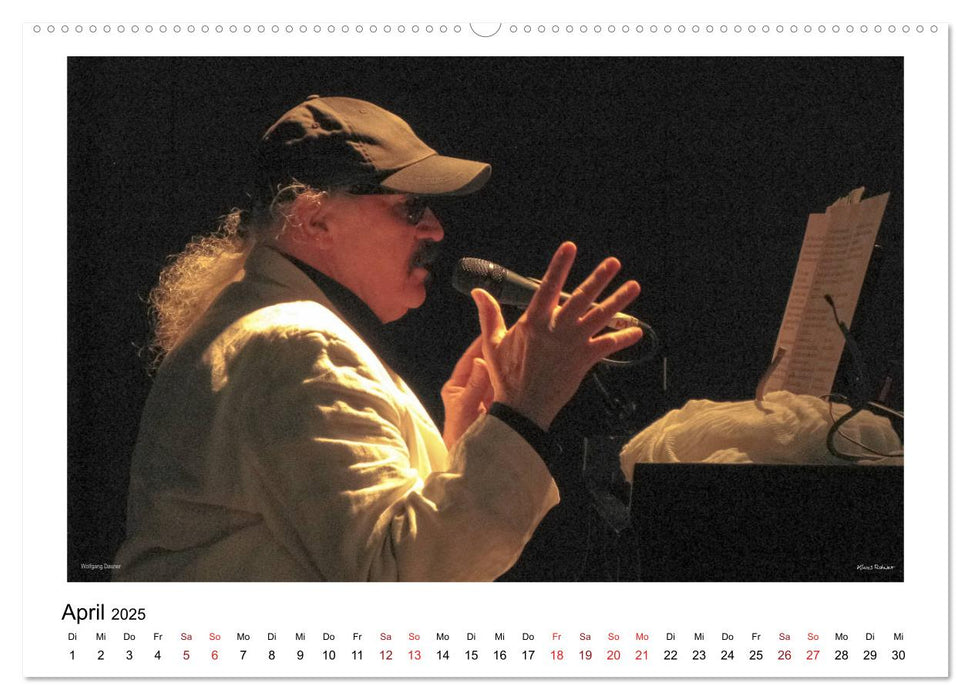 Internationale Meister des Jazz in Farbe (CALVENDO Premium Wandkalender 2025)