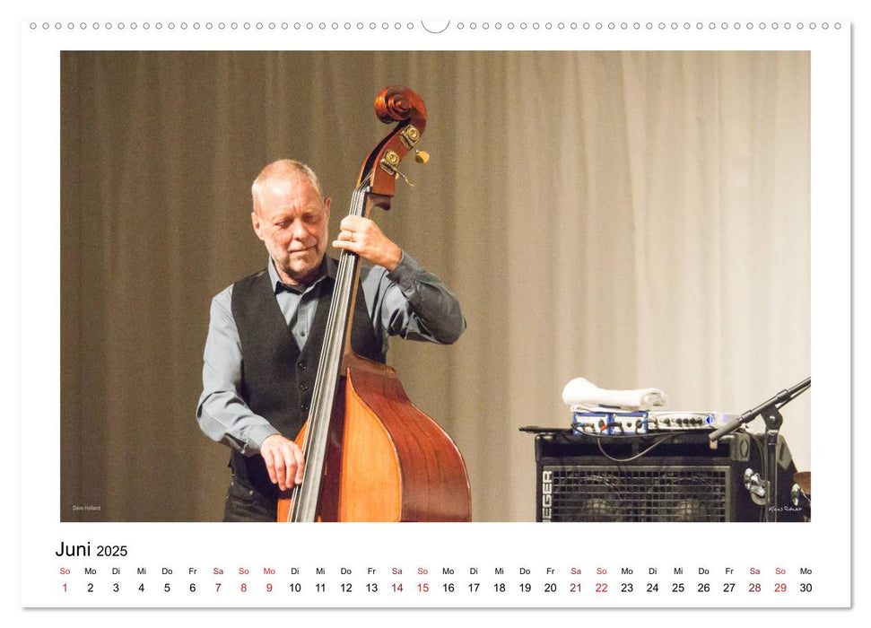 Internationale Meister des Jazz in Farbe (CALVENDO Premium Wandkalender 2025)