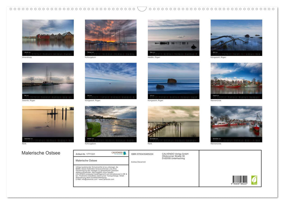 Malerische Ostsee (CALVENDO Wandkalender 2025)