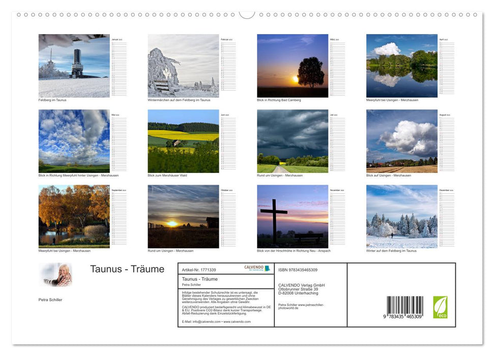 Taunus - Träume (CALVENDO Premium Wandkalender 2025)