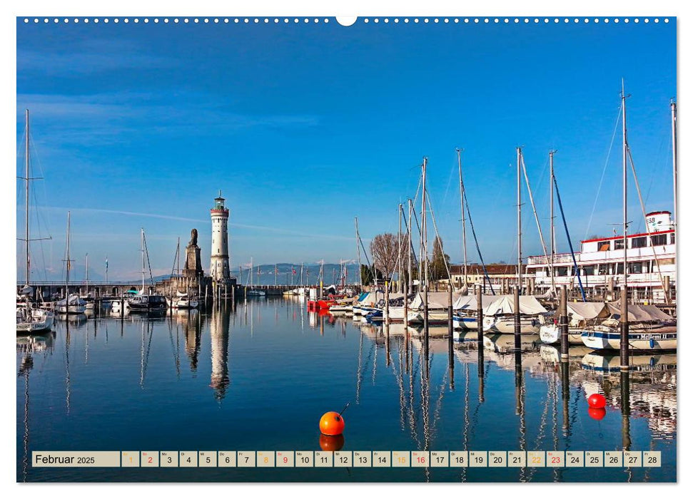 Schöne Häfen in Deutschland von Greetsiel bis Lindau (CALVENDO Wandkalender 2025)