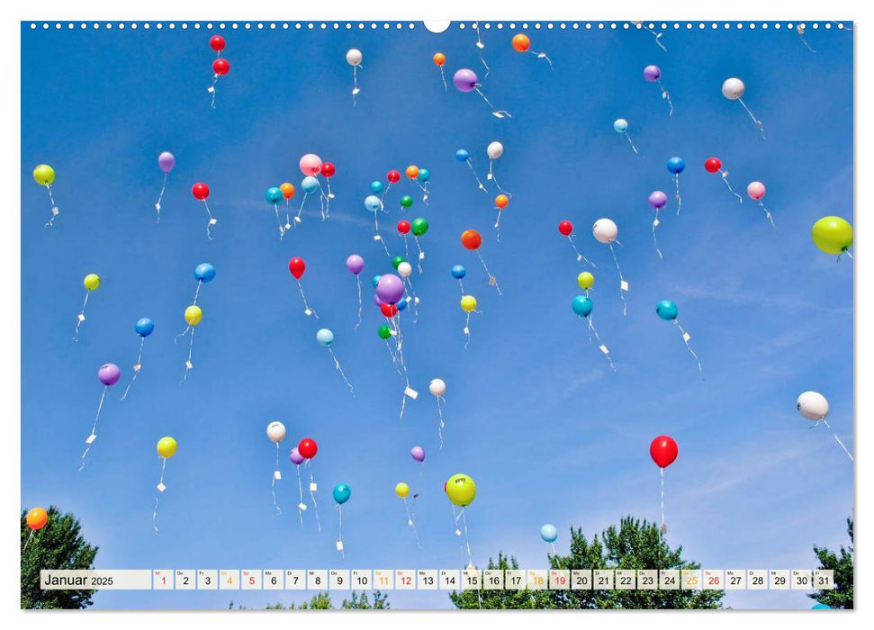 Mein schöner bunter Luftballon (CALVENDO Wandkalender 2025)