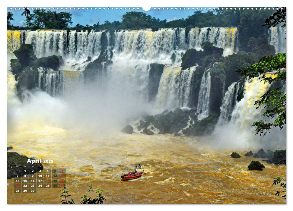 Argentinien. Die Iguazú-Wasserfälle (CALVENDO Premium Wandkalender 2025)