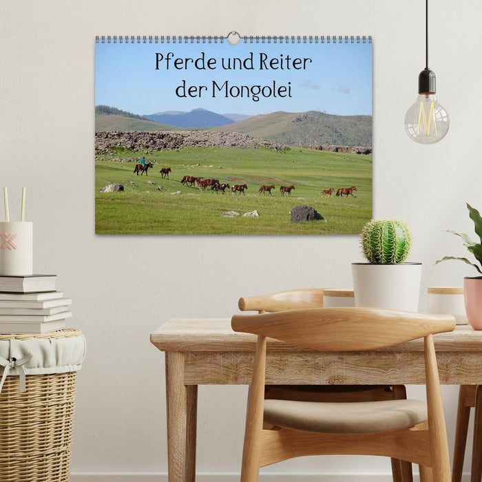 Pferde und Reiter der Mongolei (CALVENDO Wandkalender 2025)