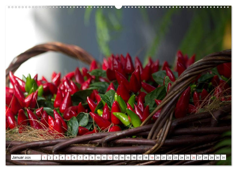Lebensmittel liebevoll arrangiert (CALVENDO Premium Wandkalender 2025)