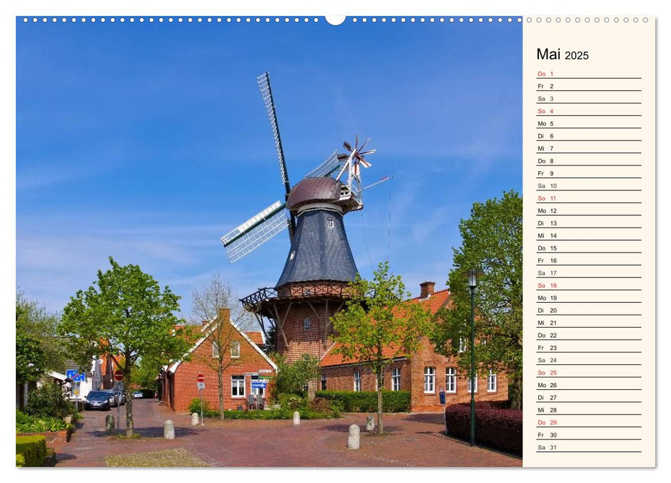 Papenburg und das Rheiderland (CALVENDO Premium Wandkalender 2025)