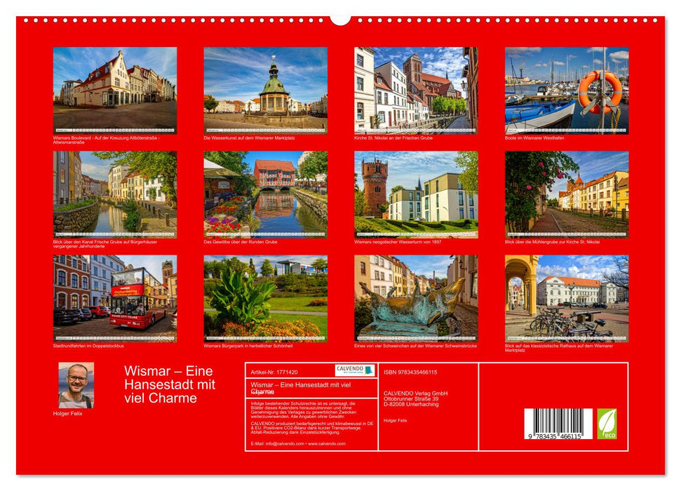 Wismar – Eine Hansestadt mit viel Charme (CALVENDO Premium Wandkalender 2025)