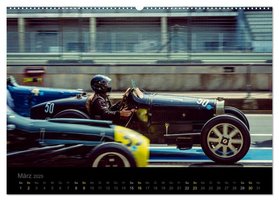 Bugatti - Racing (CALVENDO Premium Wandkalender 2025)