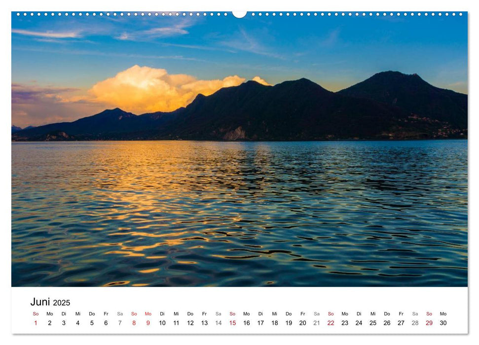 Lago Maggiore - Unterwegs am Westufer (CALVENDO Premium Wandkalender 2025)