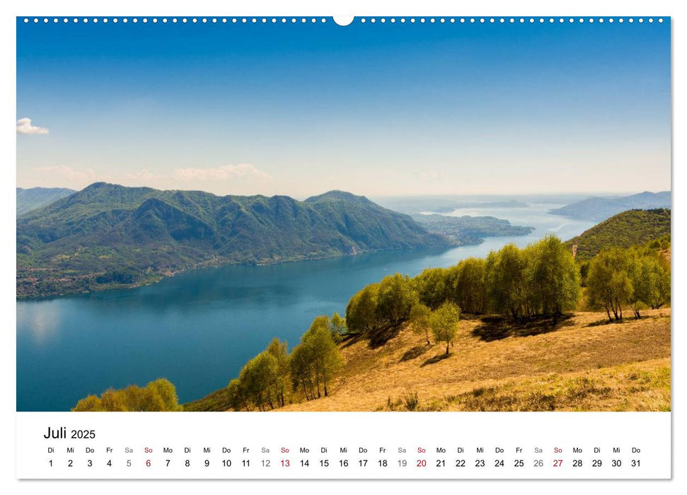 Lago Maggiore - Unterwegs am Westufer (CALVENDO Premium Wandkalender 2025)