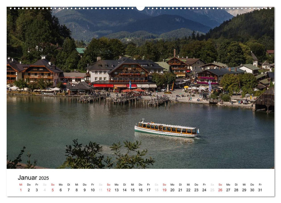 Reizvolle Gewässer im Berchtesgadener Land (CALVENDO Premium Wandkalender 2025)