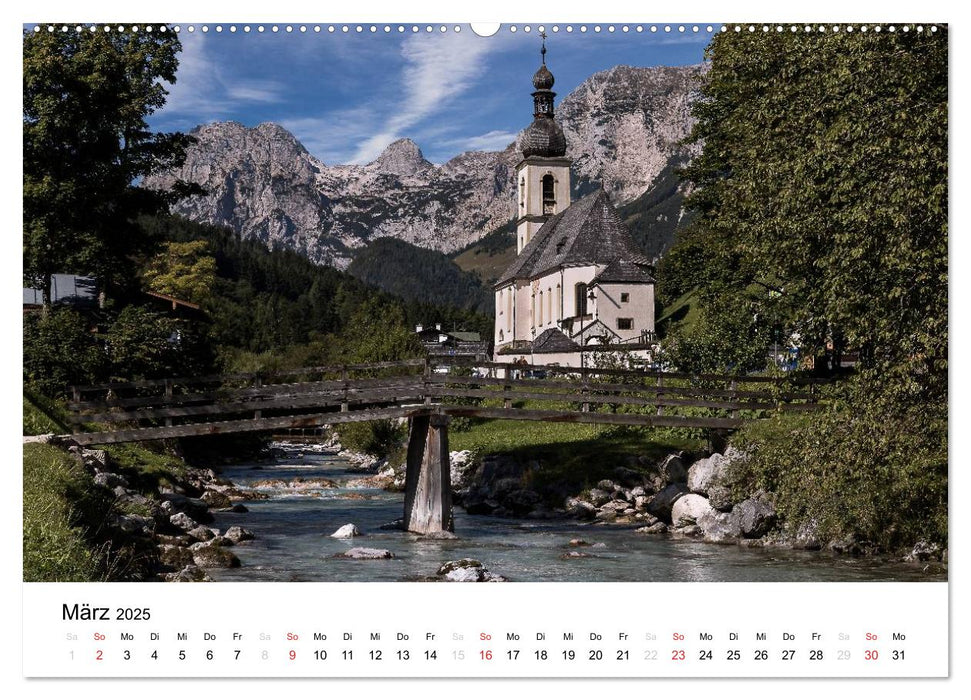 Reizvolle Gewässer im Berchtesgadener Land (CALVENDO Premium Wandkalender 2025)