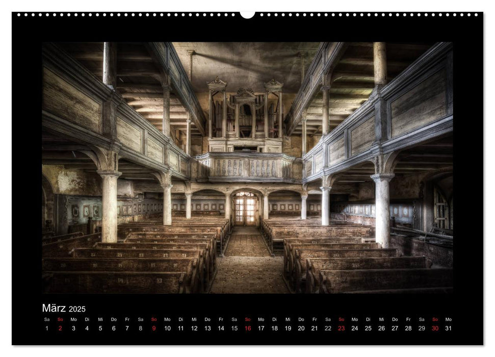 Lost Places - verlassene Orte vergangener Glanz (CALVENDO Premium Wandkalender 2025)