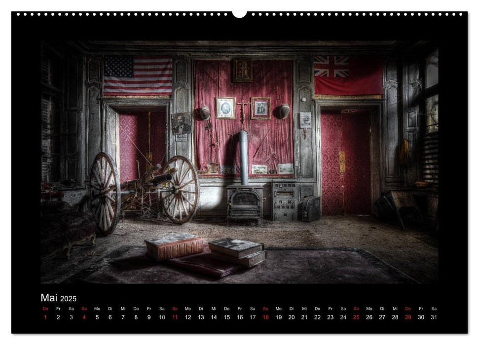 Lost Places - verlassene Orte vergangener Glanz (CALVENDO Premium Wandkalender 2025)