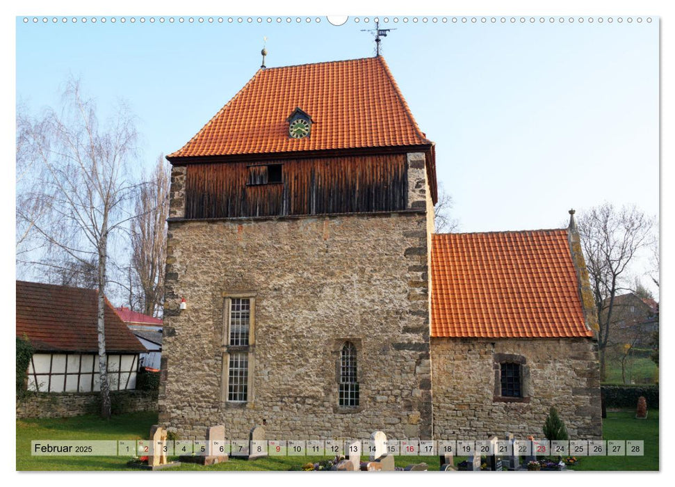 Wunderbares Thüringen - besondere Dorfkirchen (CALVENDO Premium Wandkalender 2025)