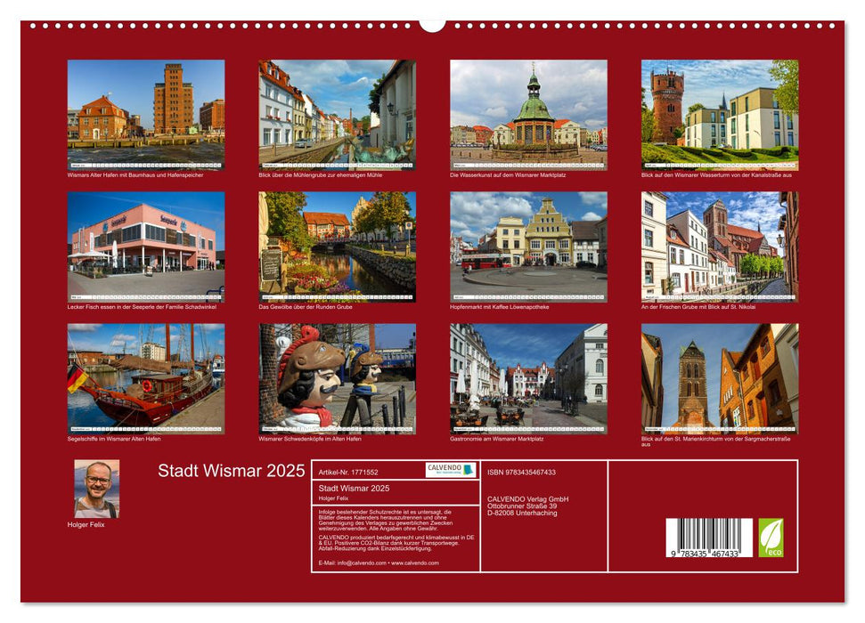 Stadt Wismar 2025 (CALVENDO Premium Wandkalender 2025)