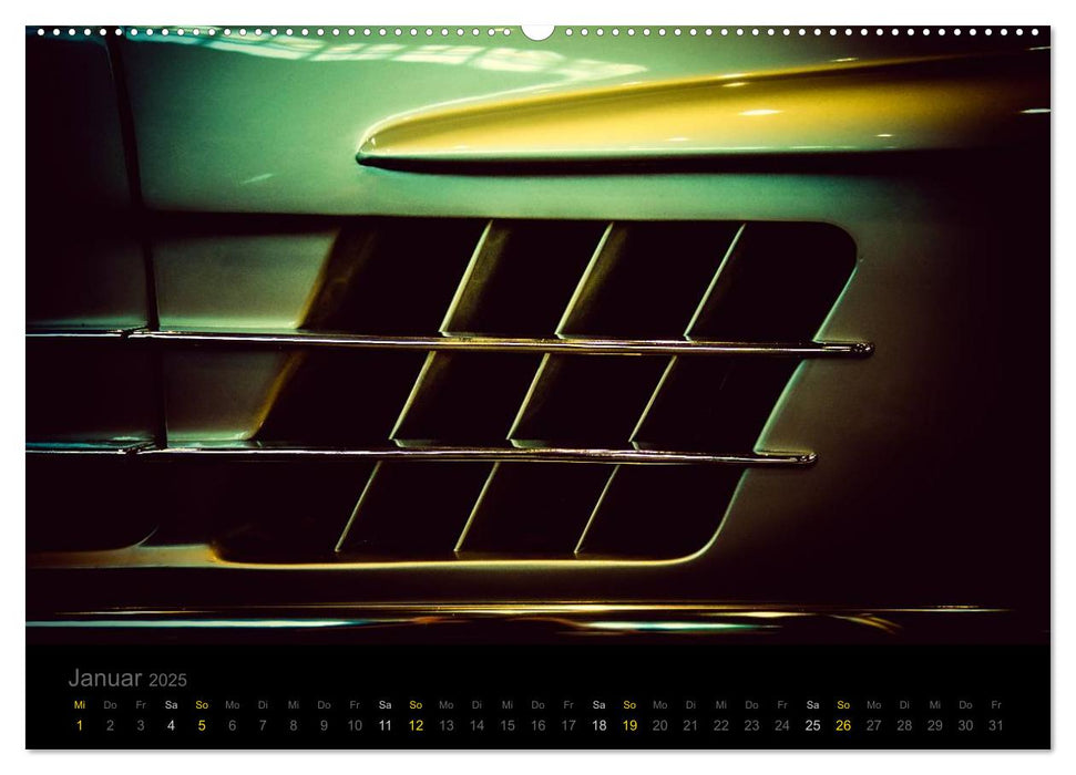 Mercedes Benz 300 SL - Details (CALVENDO Premium Wandkalender 2025)