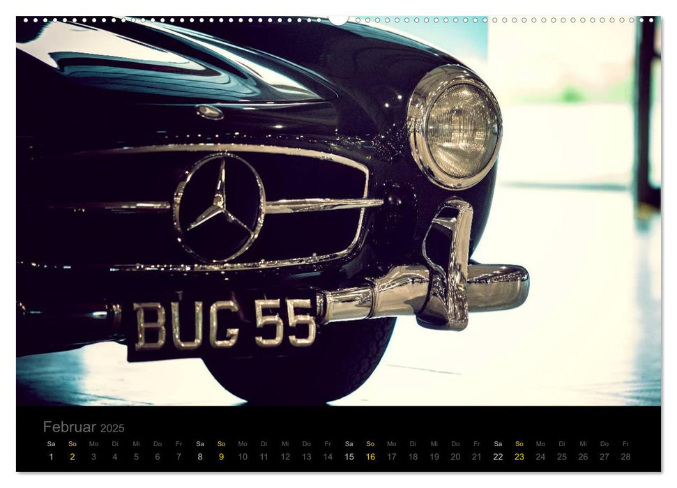 Mercedes Benz 300 SL - Details (CALVENDO Premium Wandkalender 2025)