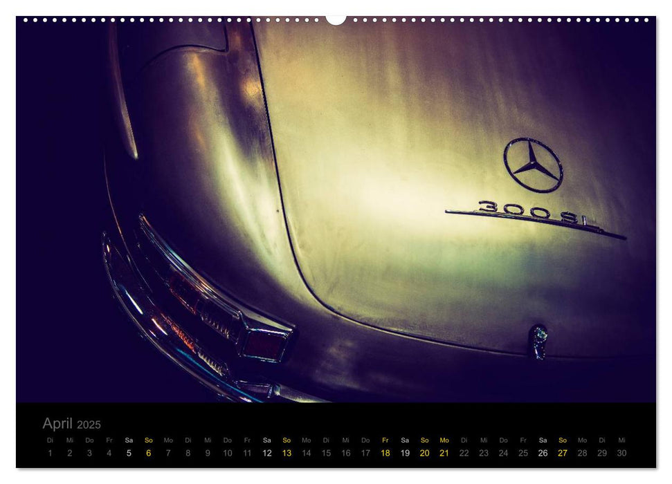 Mercedes Benz 300 SL - Details (CALVENDO Premium Wandkalender 2025)