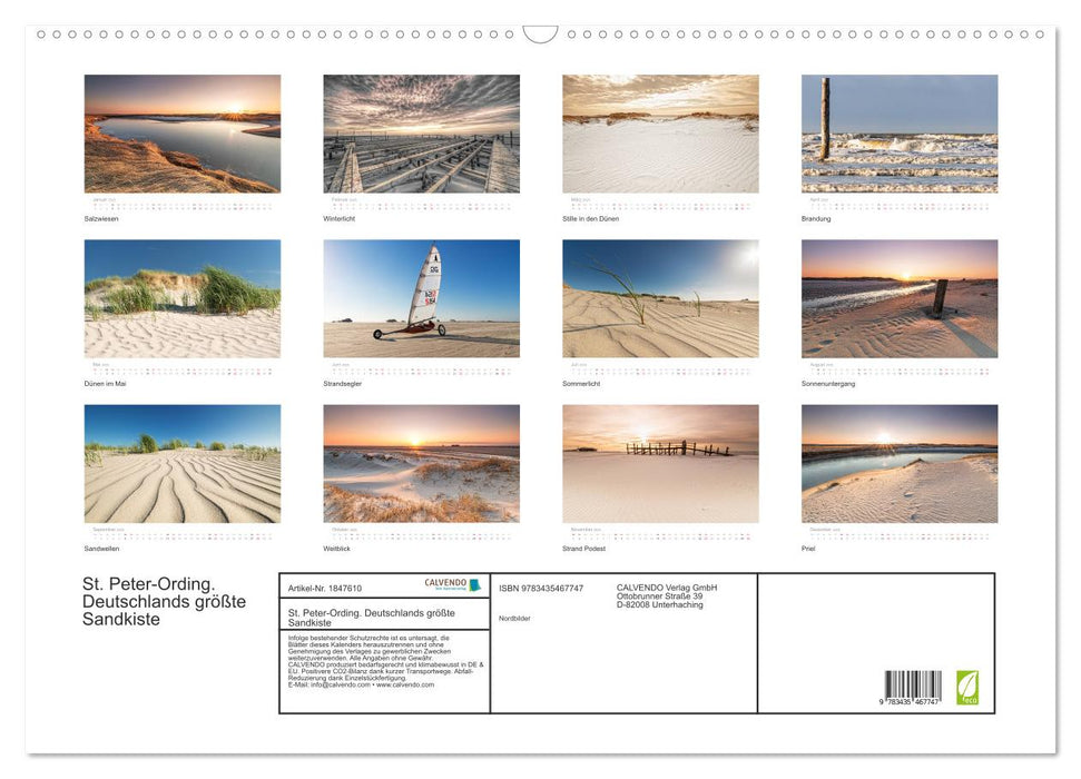 St. Peter-Ording. Deutschlands größte Sandkiste (CALVENDO Wandkalender 2025)