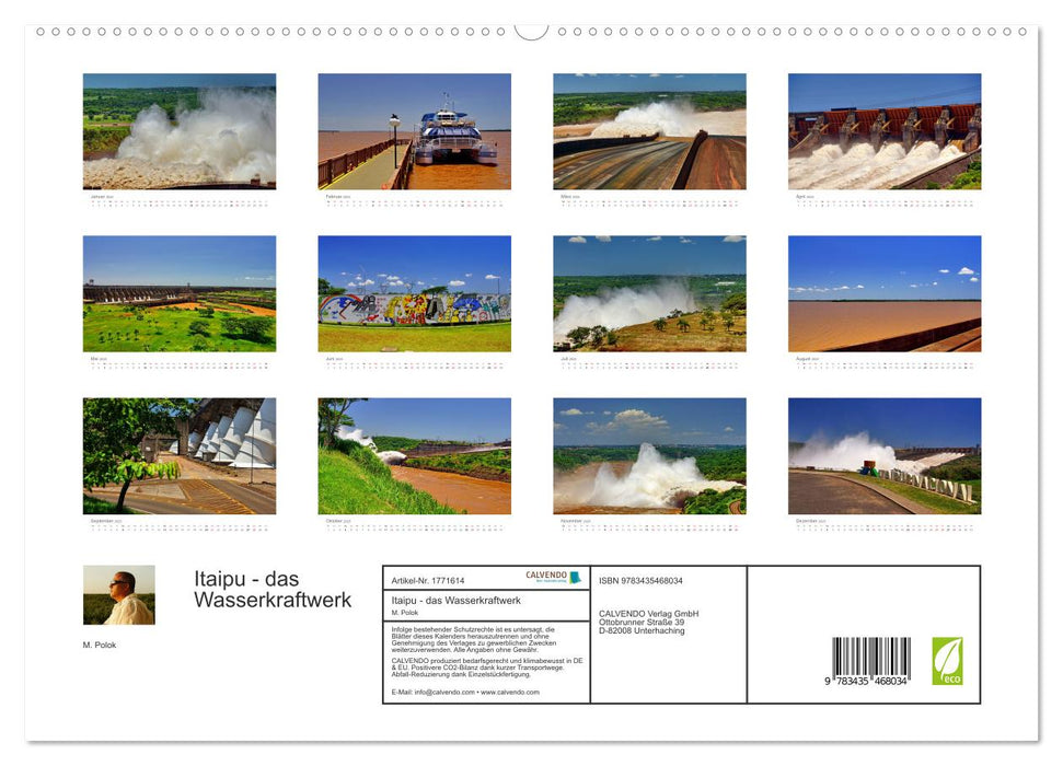 Itaipu - das Wasserkraftwerk (CALVENDO Premium Wandkalender 2025)