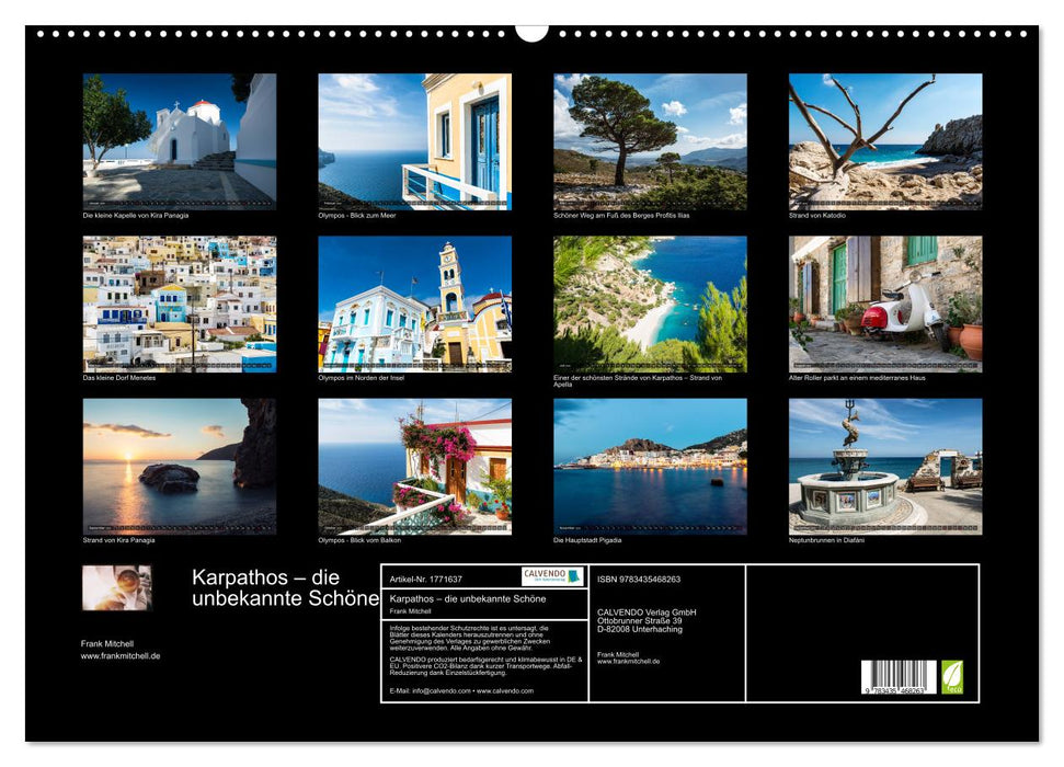 Karpathos – die unbekannte Schöne (CALVENDO Wandkalender 2025)