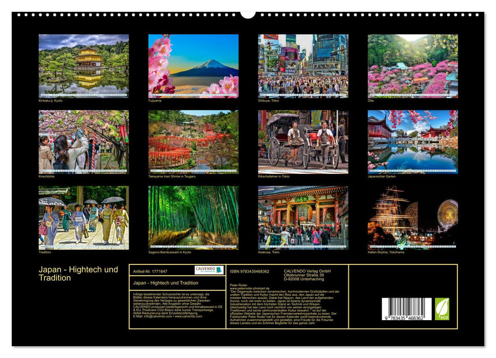 Japan - Hightech und Tradition (CALVENDO Premium Wandkalender 2025)