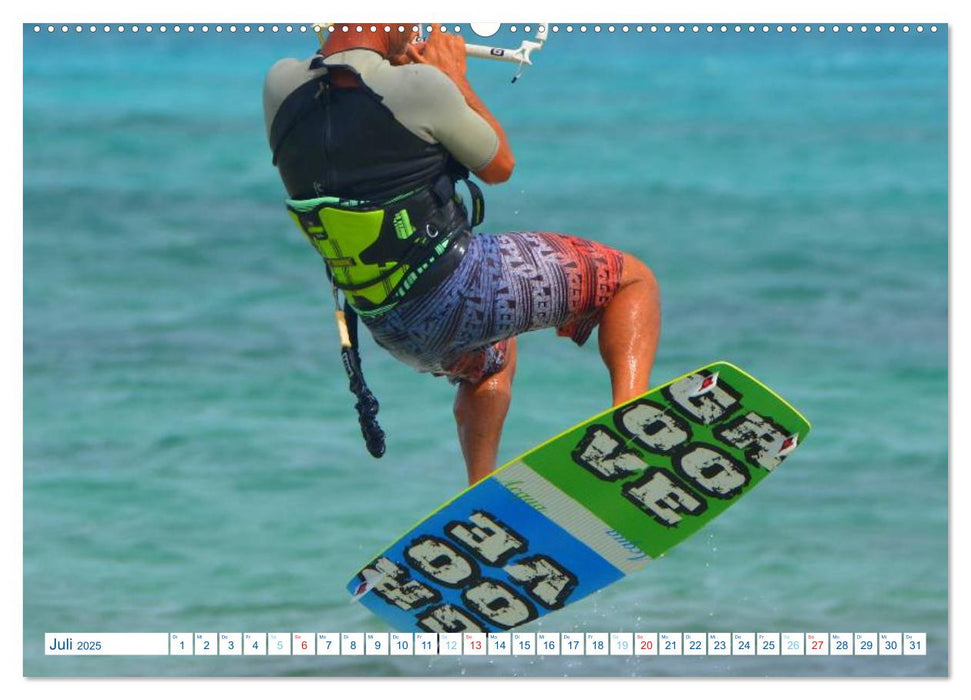 Kitesurfen - Wind und Wellen (CALVENDO Premium Wandkalender 2025)