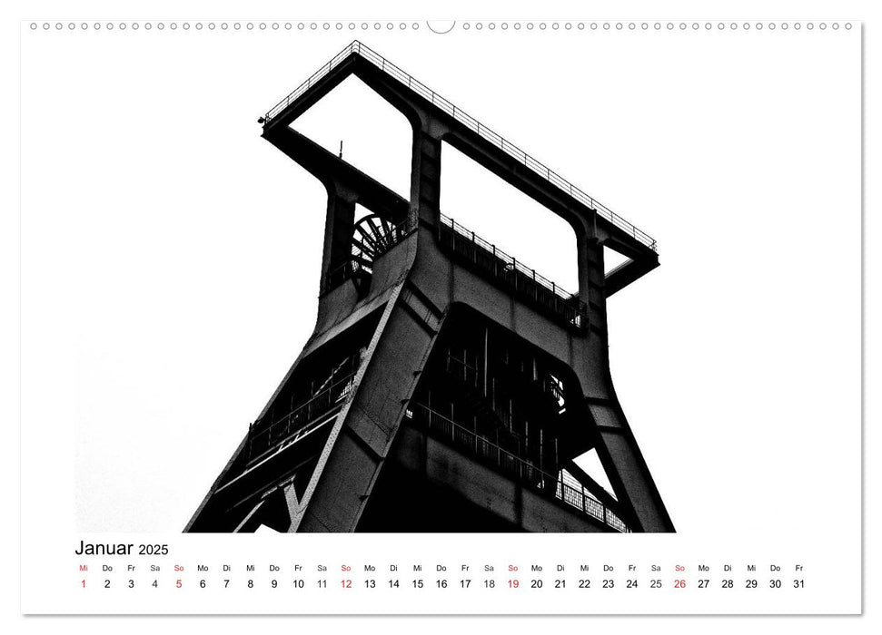 Bochum Black and White (CALVENDO Premium Wandkalender 2025)