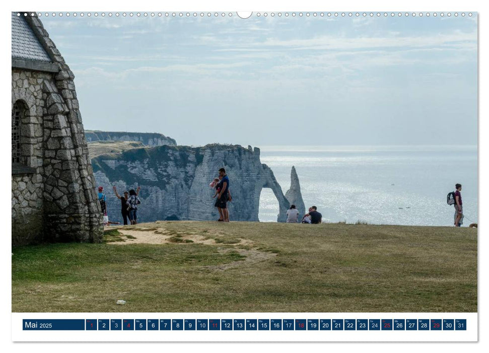 Normandie - raue Küsten, sanfte Hügel (CALVENDO Wandkalender 2025)