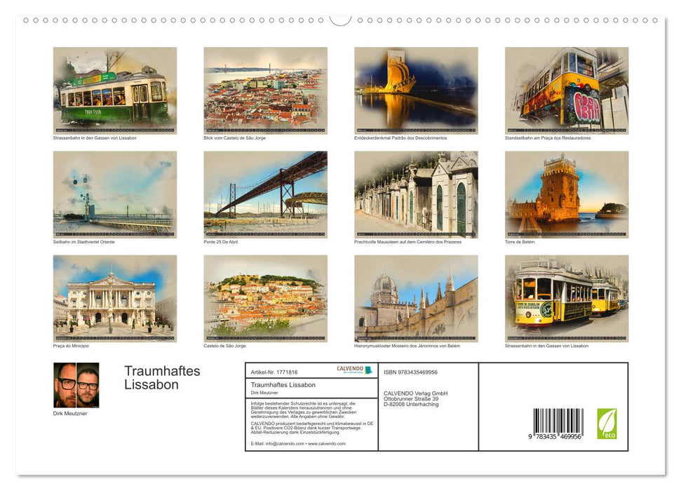 Traumhaftes Lissabon (CALVENDO Premium Wandkalender 2025)