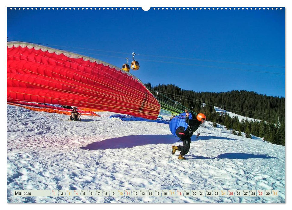 Freiheit und Abenteuer - Paragliding (CALVENDO Premium Wandkalender 2025)