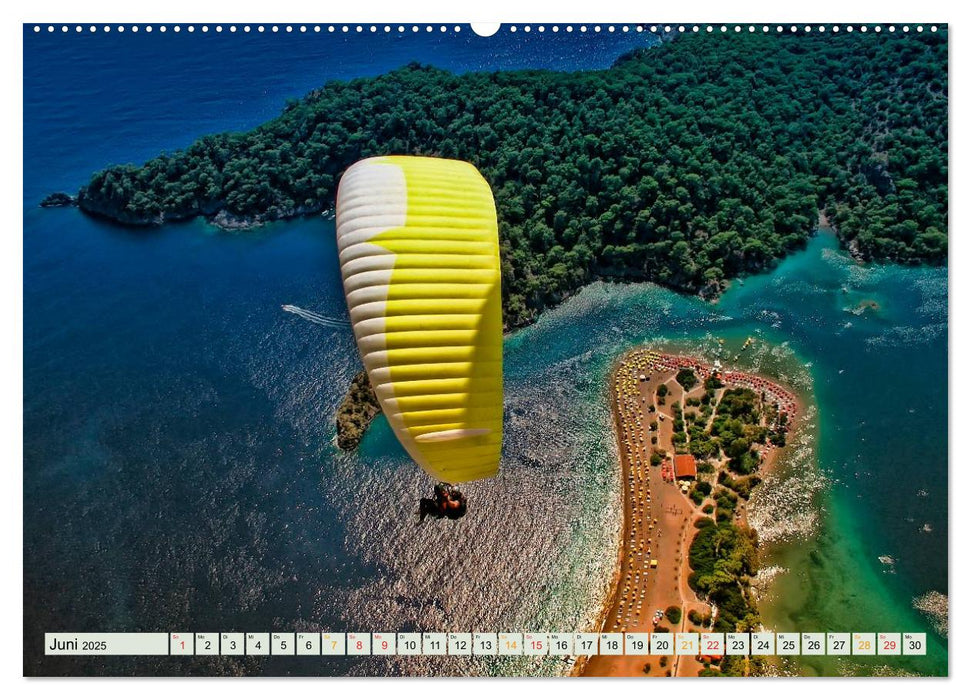 Freiheit und Abenteuer - Paragliding (CALVENDO Premium Wandkalender 2025)