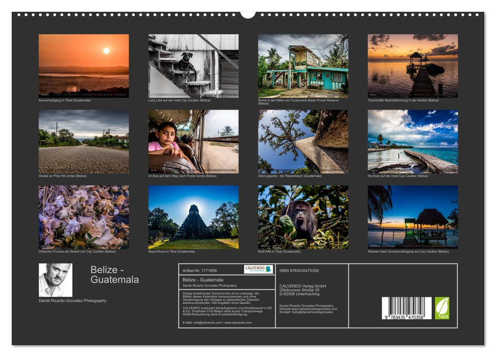 Belize - Guatemala (CALVENDO Premium Wandkalender 2025)