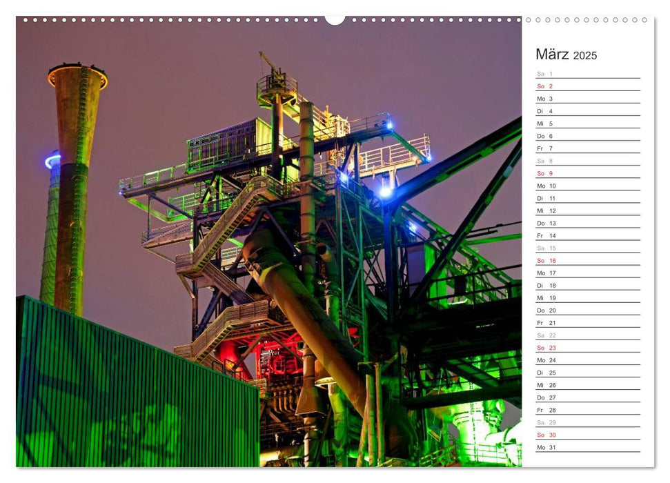 Auf der Route der Industriekultur (CALVENDO Premium Wandkalender 2025)