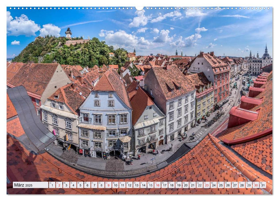 Geliebtes Graz. Schmuckstück und Herzensstadt (CALVENDO Premium Wandkalender 2025)