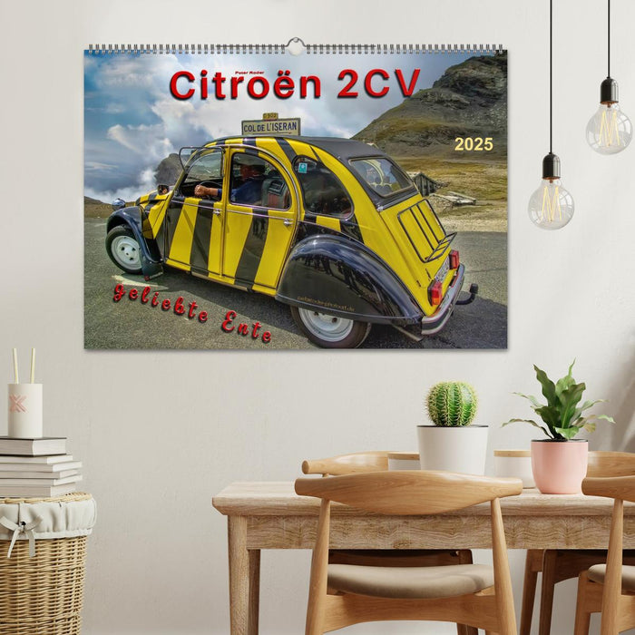 Citroën 2CV - geliebte Ente (CALVENDO Wandkalender 2025)