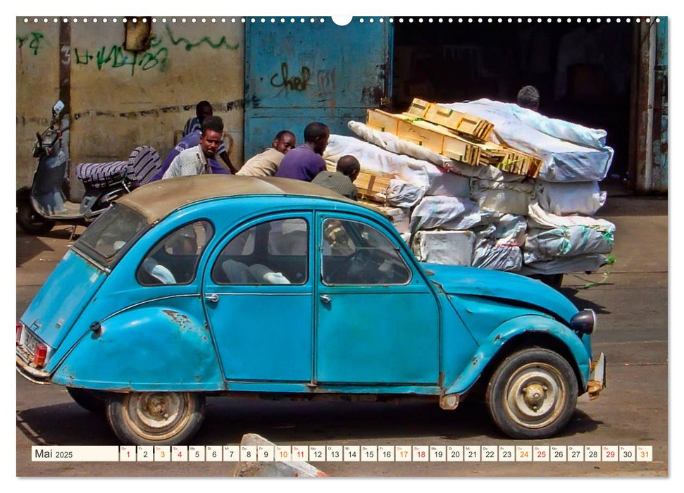 Citroën 2CV - geliebte Ente (CALVENDO Wandkalender 2025)