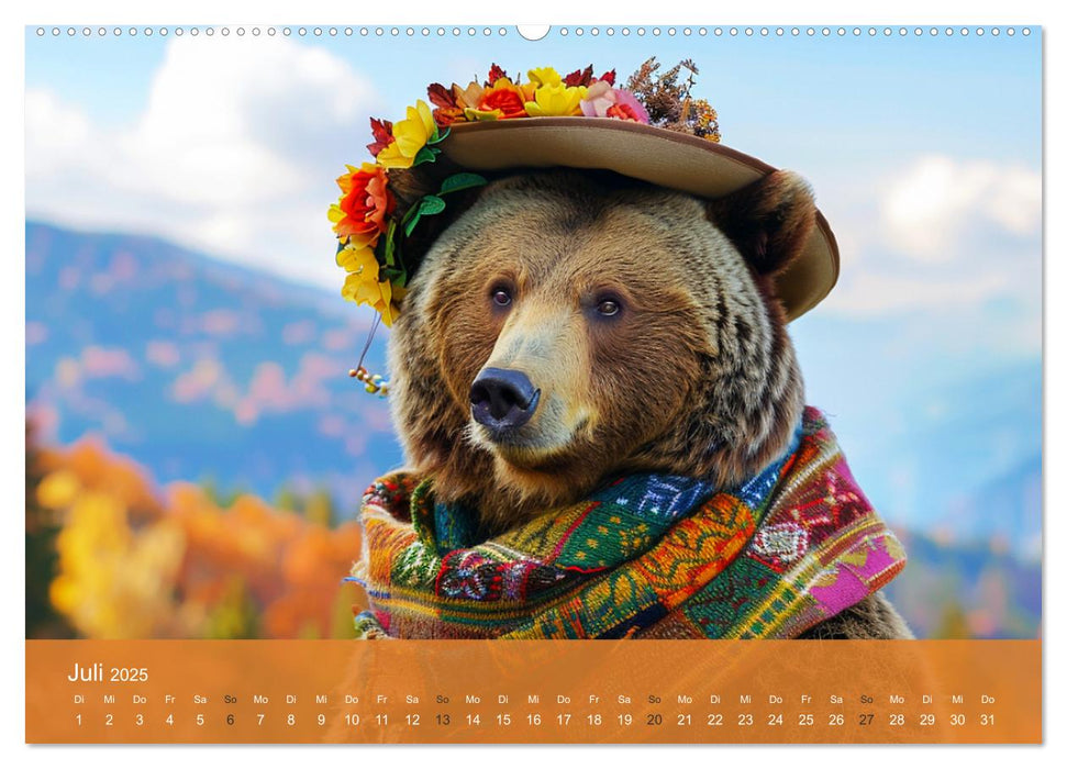 Bärige Noblesse im modischen Portrait. Eleganz und Klasse (CALVENDO Premium Wandkalender 2025)