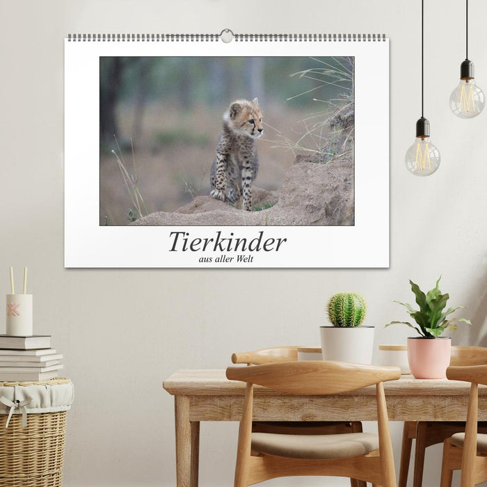 Tierkinder aus aller Welt (CALVENDO Wandkalender 2025)