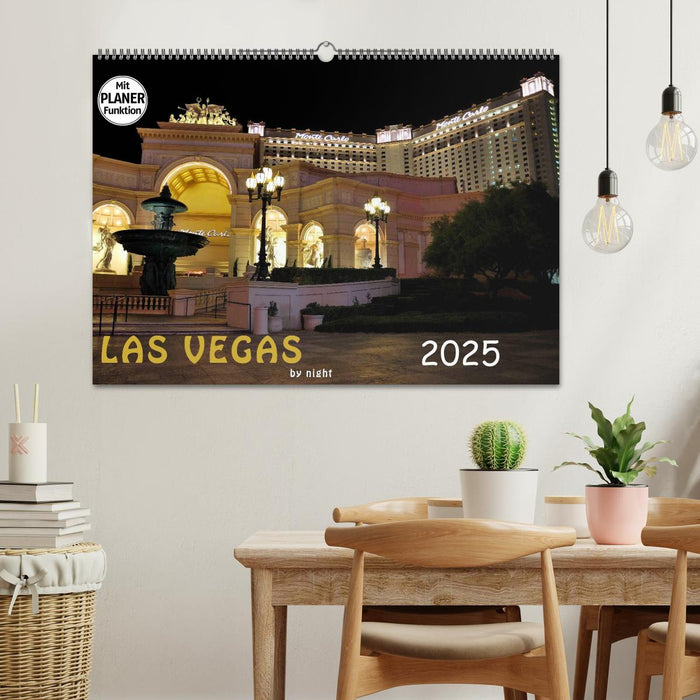 LAS VEGAS - by night (CALVENDO Wandkalender 2025)