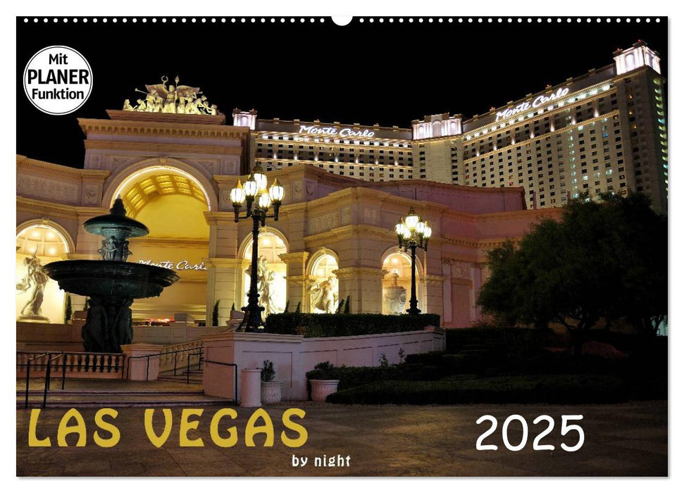 LAS VEGAS - by night (CALVENDO Wandkalender 2025)