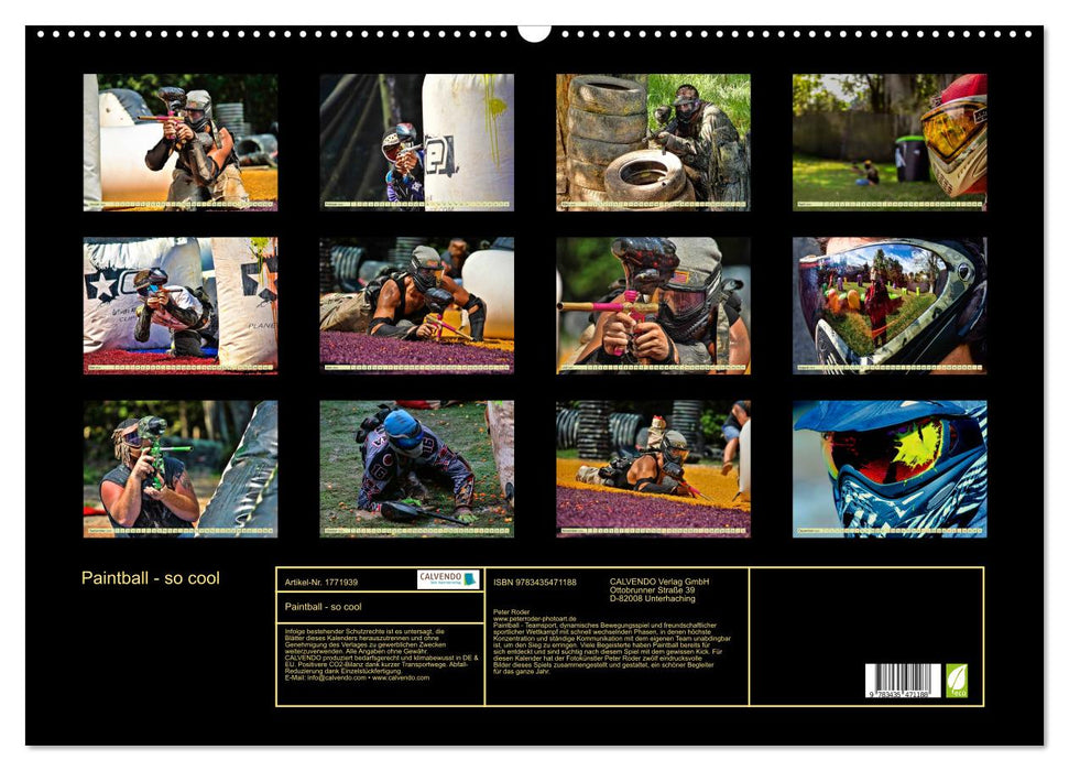 Paintball - so cool (CALVENDO Wandkalender 2025)