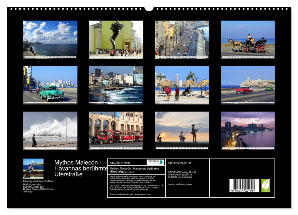 Mythos Malecón - Havannas berühmte Uferstraße (CALVENDO Premium Wandkalender 2025)