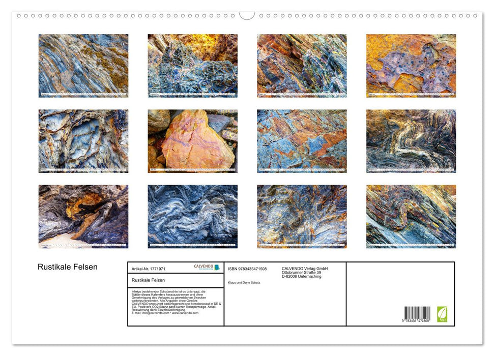 Rustikale Felsen (CALVENDO Wandkalender 2025)