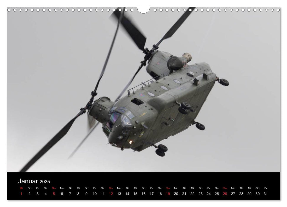 Militärhubschrauber (CALVENDO Wandkalender 2025)