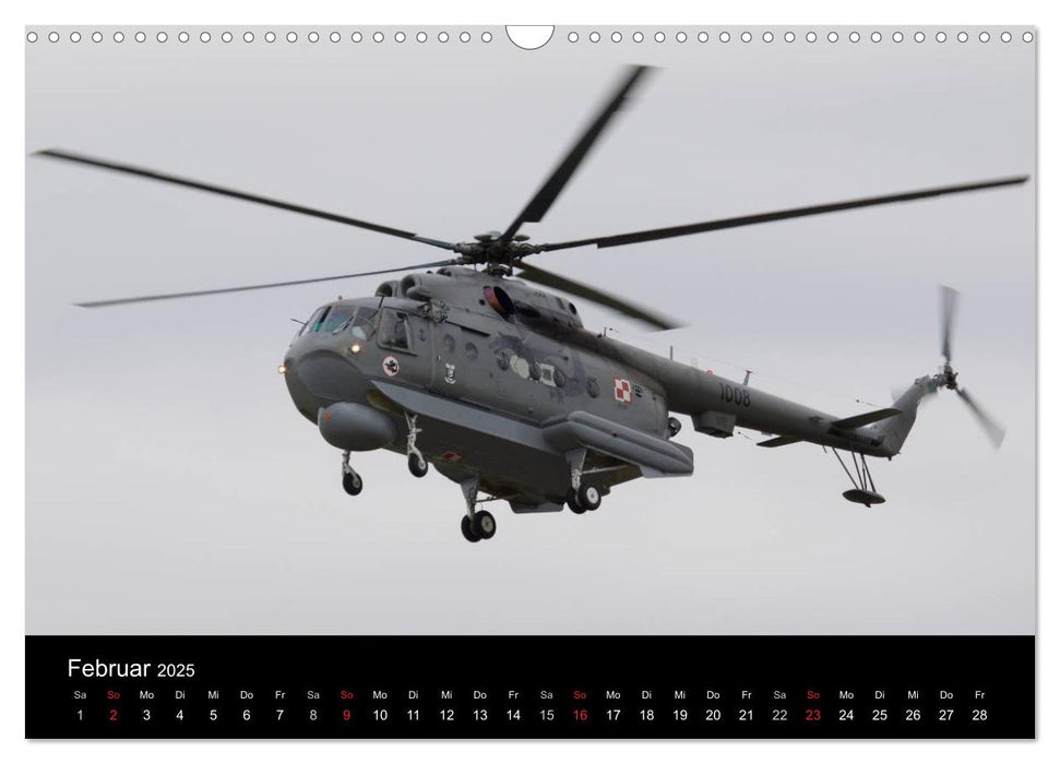 Militärhubschrauber (CALVENDO Wandkalender 2025)